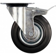 VOREL 87322 Roata mobila din cauciuc cu frana 100mm,60 kg VOREL 87322 Roata mobila din cauciuc cu frana 100mm,60 kg