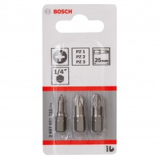Set de 3 biti extra duri Bosch PZ1, PZ2, PZ3 lungi..
