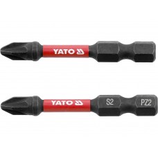YATO Set 2 biti de impact 1/4, 50 mm, PZ2