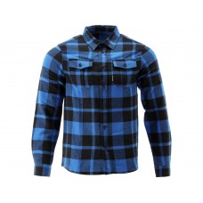 YATO Camasa in carouri din flanel, 100% bumbac, albastru-negru, marimea XL