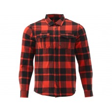 YATO Camasa in carouri din flanel, 100% bumbac, rosu-negru, marimea XL