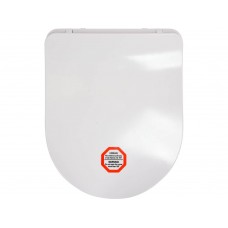FALA Capac toaleta super slim in forma de D cu soft close, alb