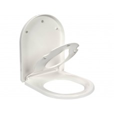 FALA Capac toaleta cu soft close in forma de D, alb, 2 in 1