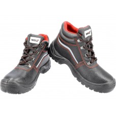 YATO Pantofi de lucru din piele naturala, Negru, marimea 39