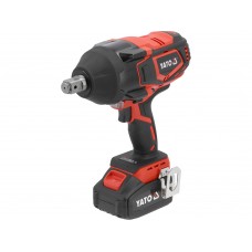 YATO Masina de insurubat cu impact prindere 3/4, 2000Nm cu acumulator Li-Ion 18V, 4Ah+ adaptor 1/2"