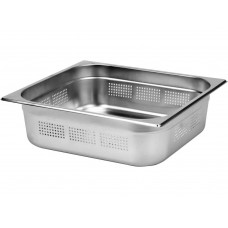 YATO GASTRO Tava gastronorm perforata, Inox, 9 l, 100 mm, Argintiu, GN 2/3