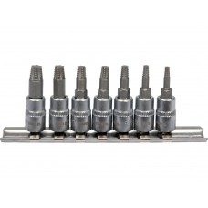 YATO Set 7 extractoare pentru suruburi TORX deteriorate, 1/4" (6.3 mm) YATO Set 7 extractoare pentru suruburi TORX deteriorate, 1/4" (6.3 mm)