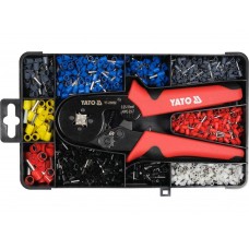 YATO Cleste sertizare cu 1200 pini, 0.25-10 mmp, cutie organizatoare
