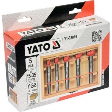 YATO Set 5 freze pentru lemn cu tija 8-10 mm, diam..