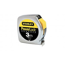 1-33-238 STANLEY. RULETA POWERLOCK CLASSIC CU CARCASA ABS 3 M X 12.7 MM