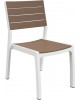 CURVER. Set 6 scaune Harmony alb-cappuccino maro 