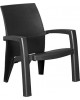 CURVER. Scaun din plastic Lago grafit 