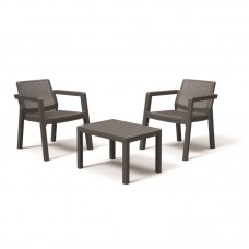 KETER. Set mobilier balcon graphite Emily