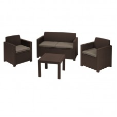 KETER. Set mobilier gradina maro Alabama