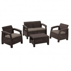 KETER. Set mobilier gradina maro Corfu