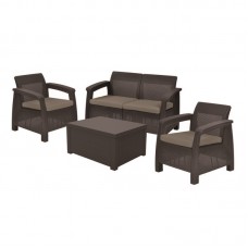 KETER. Set mobilier gradina maro Corfu Box