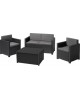Set de gradina cu masuta de depozitare Monaco CURVER