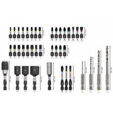 BOSCH Set mixt de 40 accesorii pentru insurubare s..