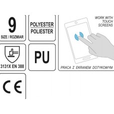 YATO Manusi de protectie din poliester cu poliuret..