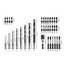 BOSCH Set mixt de 35 de accesorii pentru insurubar..