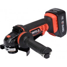Polizor unghiular cu 2 acumulatori Li-Ion de 18 V 3 Ah disc 125 mm YATO