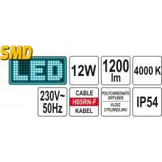  Yato Lampa leduri SMD 1200 lm pentru capota masin..