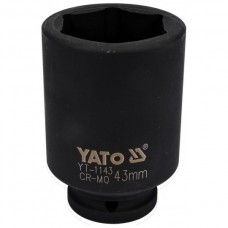YATO Cheie tubulara hexagonala de impact 43mm prindere patrat 3/4"