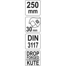 Yato Cheie reglabila deschidere 30 mm lungime 250 ..