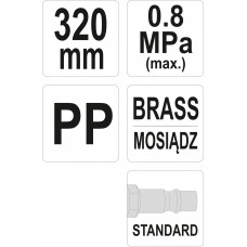  Yato Pistol suflat cu tija lunga 320 mm presiune ..