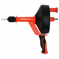 YATO Spirala cu tambur pentru canalizare, diametru 6mm, lungime 7.6m