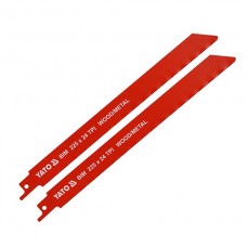 YATO Set 2 lame pentru ferastrau sabie 225mm, 24TPI, lemn/metal