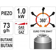 Arzator gaz 1000 grade pentru lipiri si sudari..