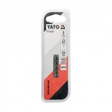 YATO Set 5 burghie pentru gaurit metal, diametru 2..