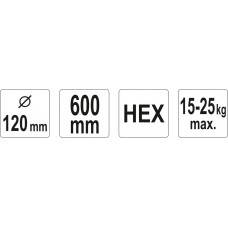 YATO Malaxor hex 120 x 600mm..