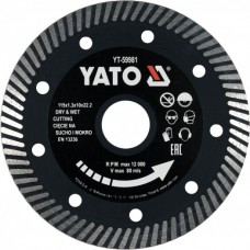 Yato Disc diamantat taiat gresie,faianta,ceramica 115 x 22.2 x 1.3 mm