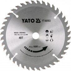 YATO Disc circular pentru lemn 170 x 16 x 2.2 T40 YATO Disc circular pentru lemn 170 x 16 x 2.2 T40