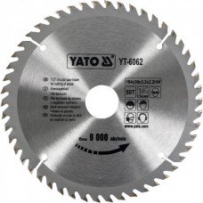 YT-6062 YATO Disc circular pentru lemn 184 x 30 x 3.2 mm, cu 50 dinti din wolfram YT-6062 YATO Disc circular pentru lemn 184 x 30 x 3.2 mm, cu 50 dinti din wolfram