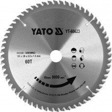 YT-60623 YATO Disc circular pentru taiat lemn 185 x 60T x 20 mm YT-60623 YATO Disc circular pentru taiat lemn 185 x 60T x 20 mm