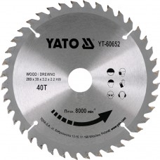 YATO Disc circular pentru lemn 210 x 30 x 3.2 T40 YATO Disc circular pentru lemn 210 x 30 x 3.2 T40