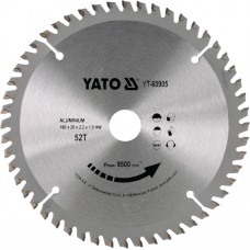 YATO Disc circular pentru aluminiu 160 x 20 x 2.2 T52