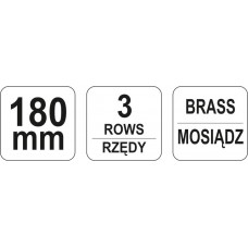 Yato Perie sarma 180 mm 3 randuri peri otel..