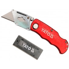 YATO Cutter pliabil cu 5 lame de rezerva 61x33x0.5 mm YATO Cutter pliabil cu 5 lame de rezerva 61x33x0.5 mm