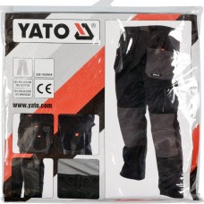 YATO Pantaloni de lucru, marime L, culoare negru, ..