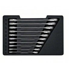 BOSCH Set 10 chei combinate cu clichet, dimensiuni 8-19 mm