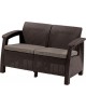 KETER. Canapea cu 2 locuri maro Corfu Love Seat