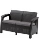 KETER. Canapea cu 2 locuri gri Corfu Love Seat