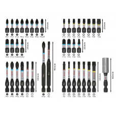 BOSCH Set de 44 biti si accesorii pentru insurubar..