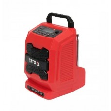 YATO Radio portabil pentru santier si atelier compatibil cu acumulator Li-Ion 18V YATO Radio portabil pentru santier si atelier compatibil cu acumulator Li-Ion 18V