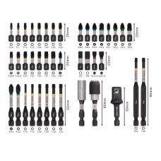 BOSCH Set de 41 biti si accesorii pentru insurubar..